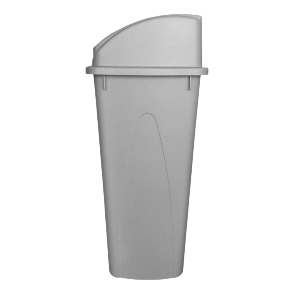 CESTO 80 LT C/TAPA BALANCIN GRIS