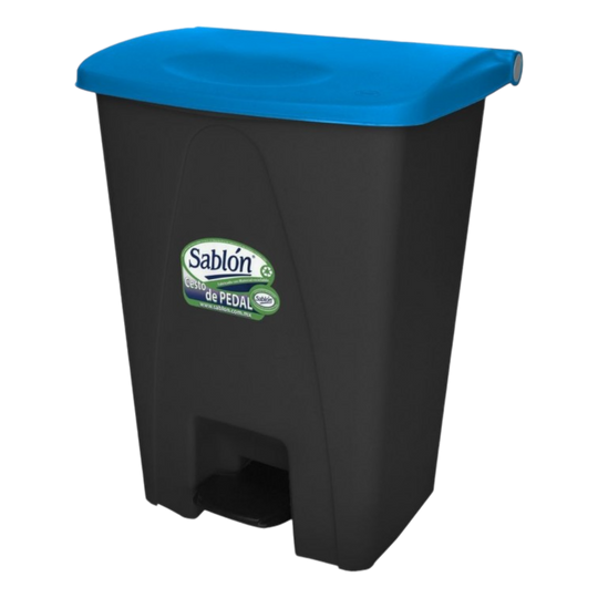 CESTO DE PEDAL 80 LT NG C/TAPA AZUL