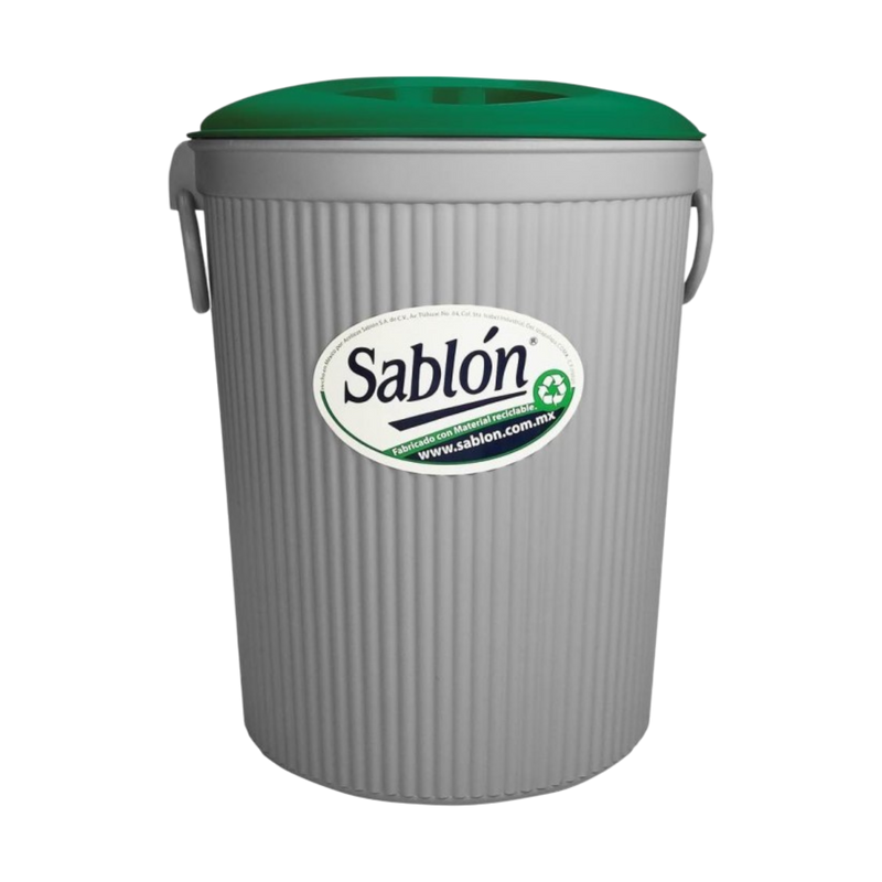CESTO GDE T/CIRCULAR BLANCO/VERDE