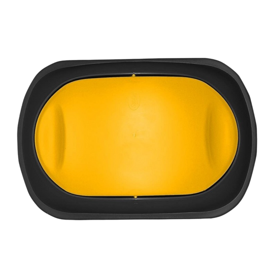 CESTO JUMBO NEGRO C/TAPA BALANCIN AMARILLO