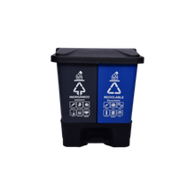 Cargar imagen en el visor de la galería, BOTE PEDAL DOBLE 20 LT ORG-INORG
