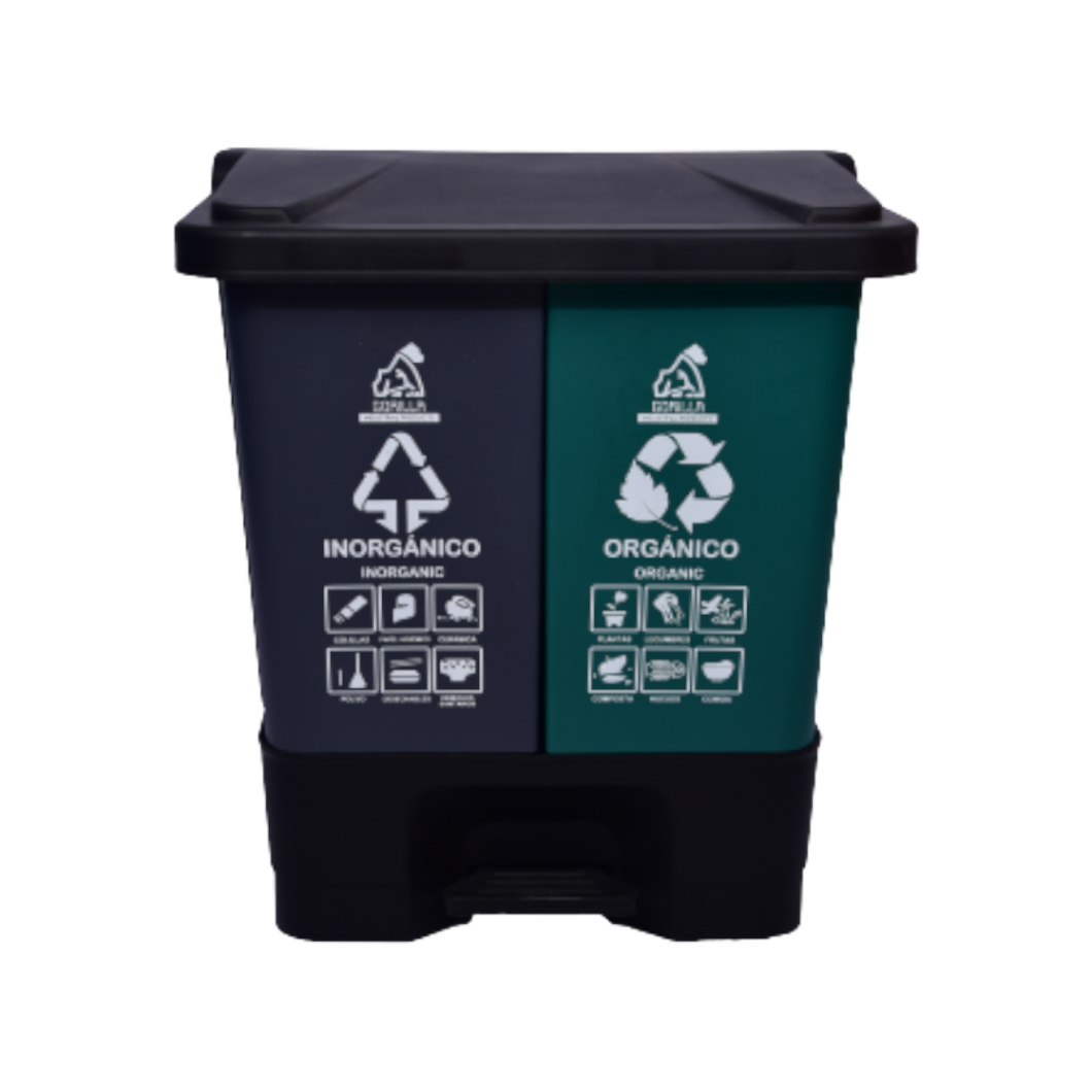 BOTE PEDAL DOBLE 60 LT ORG-INORG