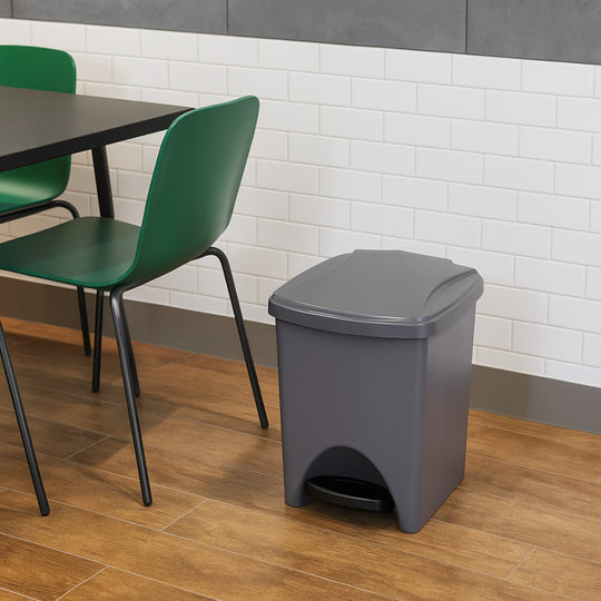 PAPELERA PEDAL 20 L GRIS