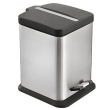 Cargar imagen en el visor de la galería, BOTE CUAD INOX SILVER 20 LT C/PEDAL
