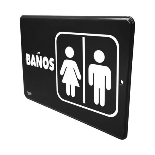 SEÑAL BAÑOS 22.8x15.2