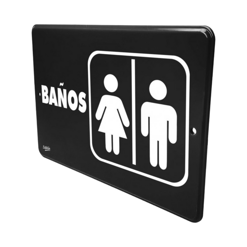 SEÑAL BAÑOS 22.8x15.2