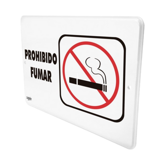 SEÑAL PROHIBIDO FUMAR 22.8x15.2