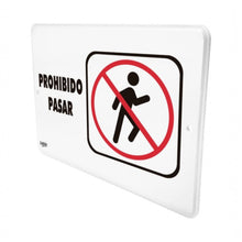 Cargar imagen en el visor de la galería, SEÑAL PROHIBIDO PASAR 23x15 CM
