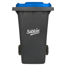 Cargar imagen en el visor de la galería, CESTO 240 LTS GRIS TAPA AZUL
